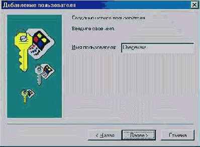 Окно Add User